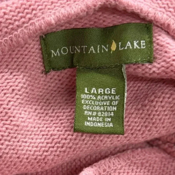 Mountain Lake, hooded, sweater, size large - Picture 3 of 3